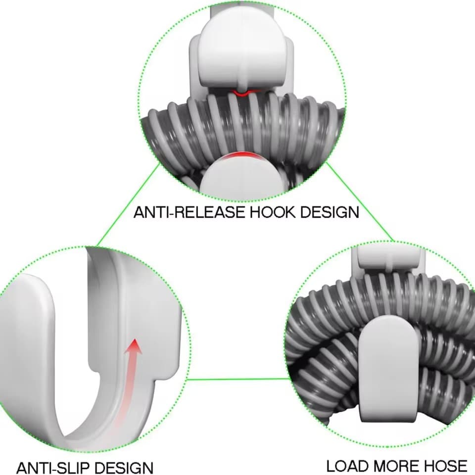 TangleRest™ Wall-Mounted CPAP Hose & Mask Holder 3